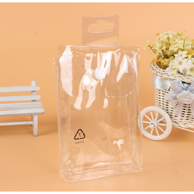 clear pvc plastic button bags for clothes