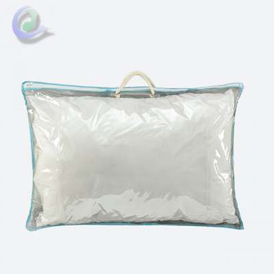 Custom Order Transparent PVC Pillow Bag With Handle And Zipper