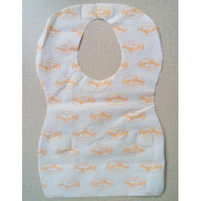 Disposable Nonwoven Saliva Pocket Baby Bib Rice Towel Food Bib Waterproof