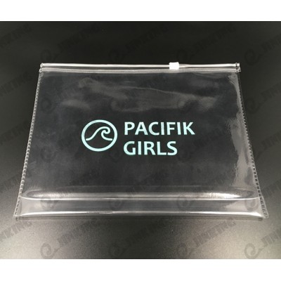 Durable transparent PVC packing plastic ziplock bags for underwear