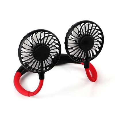 2020 mini portable hanging sports neck fan rechargeable cooler neck fan